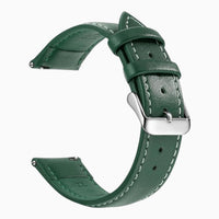 bracelet montre cuir vintage vert