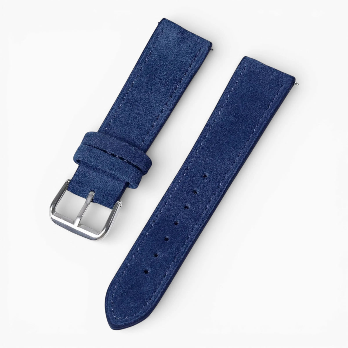 bracelet montre daim bleu marine