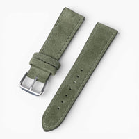 bracelet montre daim kaki