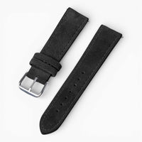 bracelet montre daim noir