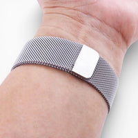 bracelet montre maille milanaise magnétique argent