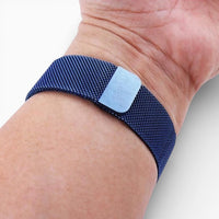 bracelet montre maille milanaise magnétique bleu marine