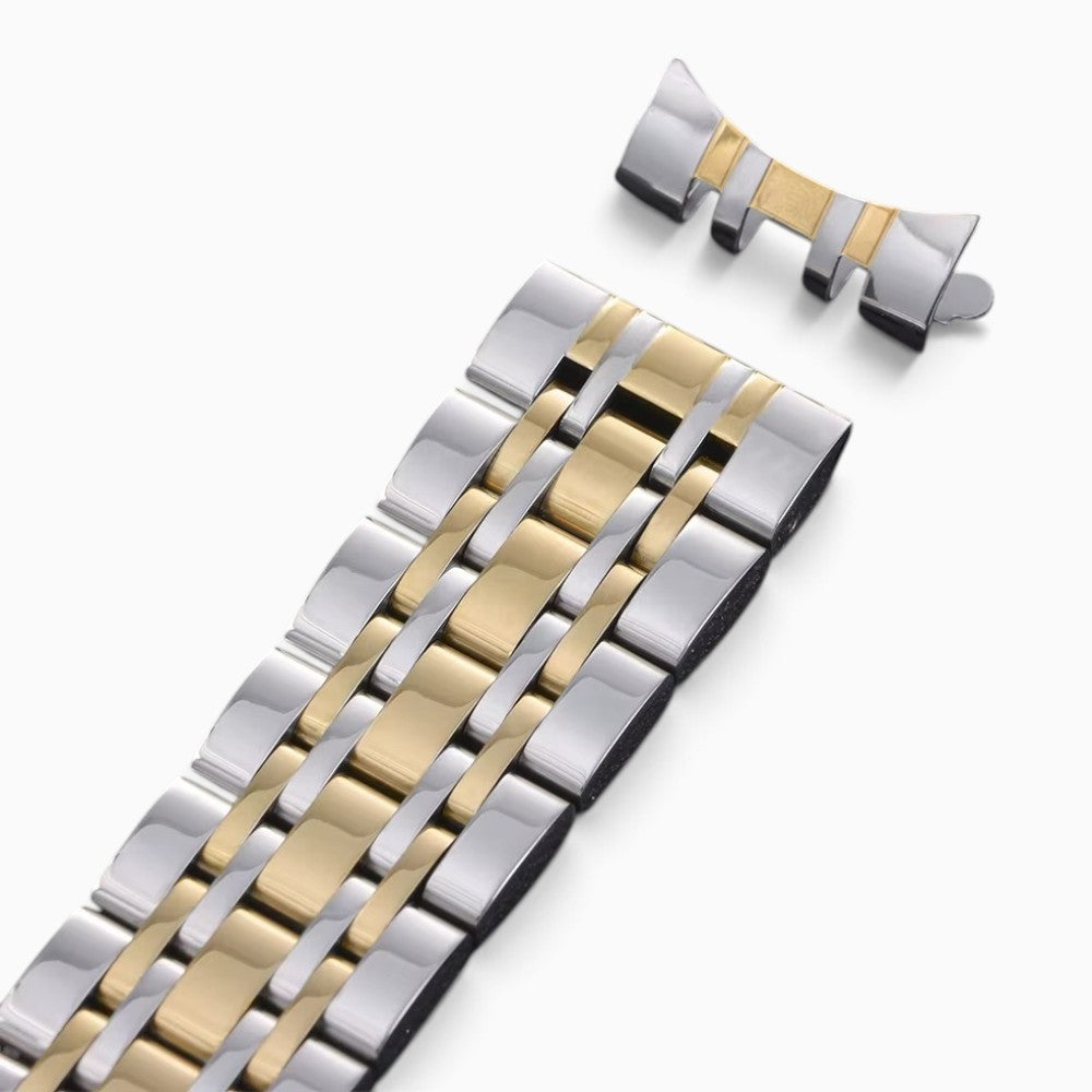 Bracelet montre métal connecteur incurvé amovible