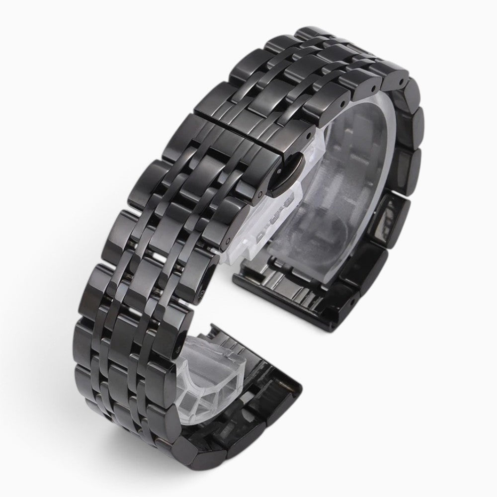 Bracelet montre métal noir