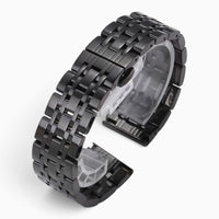 Bracelet montre métal noir