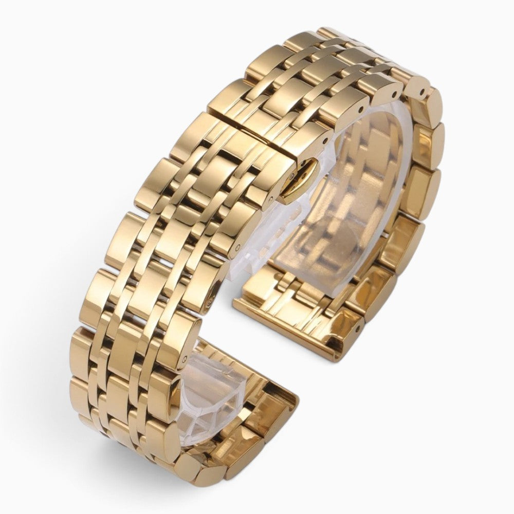 Bracelet montre métal or