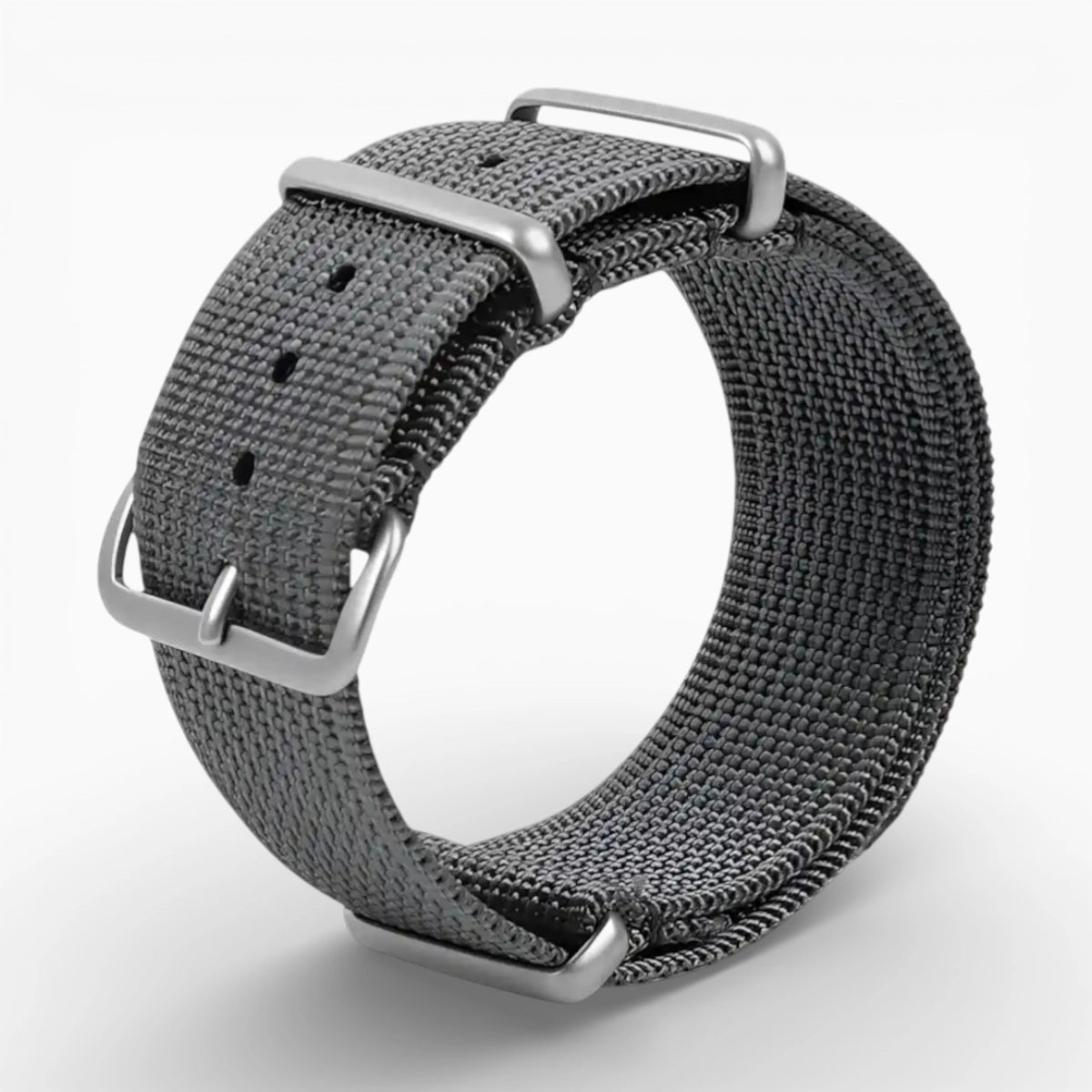 bracelet montre nato gris