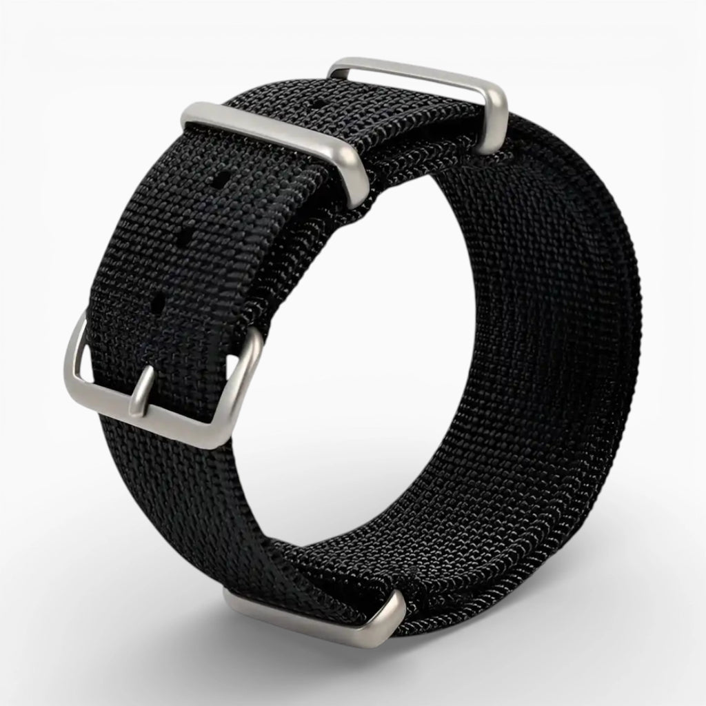 bracelet montre nato noir