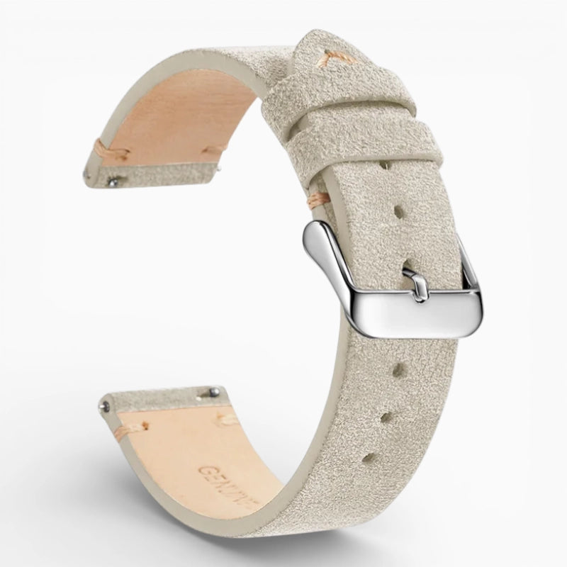 bracelet montre nubuck beige