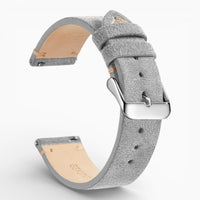 bracelet montre nubuck gris clair