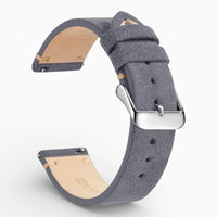 bracelet montre nubuck gris