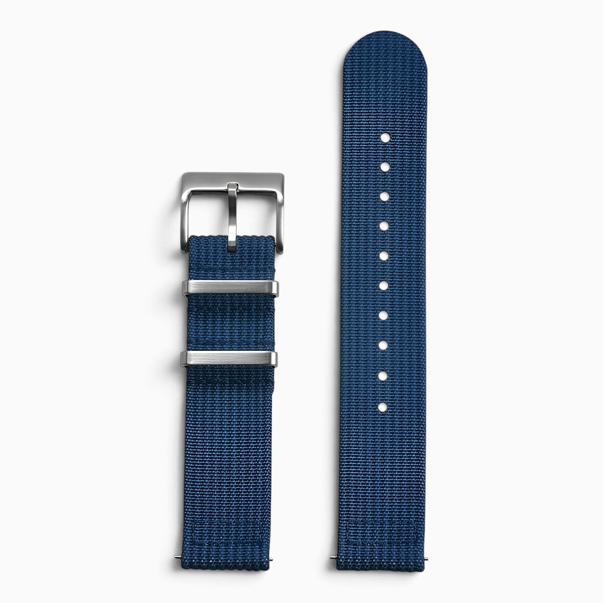 Bracelet montre nylon 2 pièces bleu marine