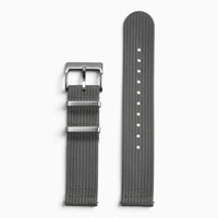 Bracelet montre nylon 2 pièces gris