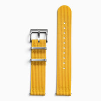 Bracelet montre nylon 2 pièces jaune