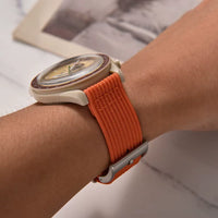 Bracelet montre nylon 2 pièces orange