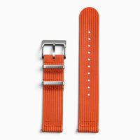 Bracelet montre nylon 2 pièces orange