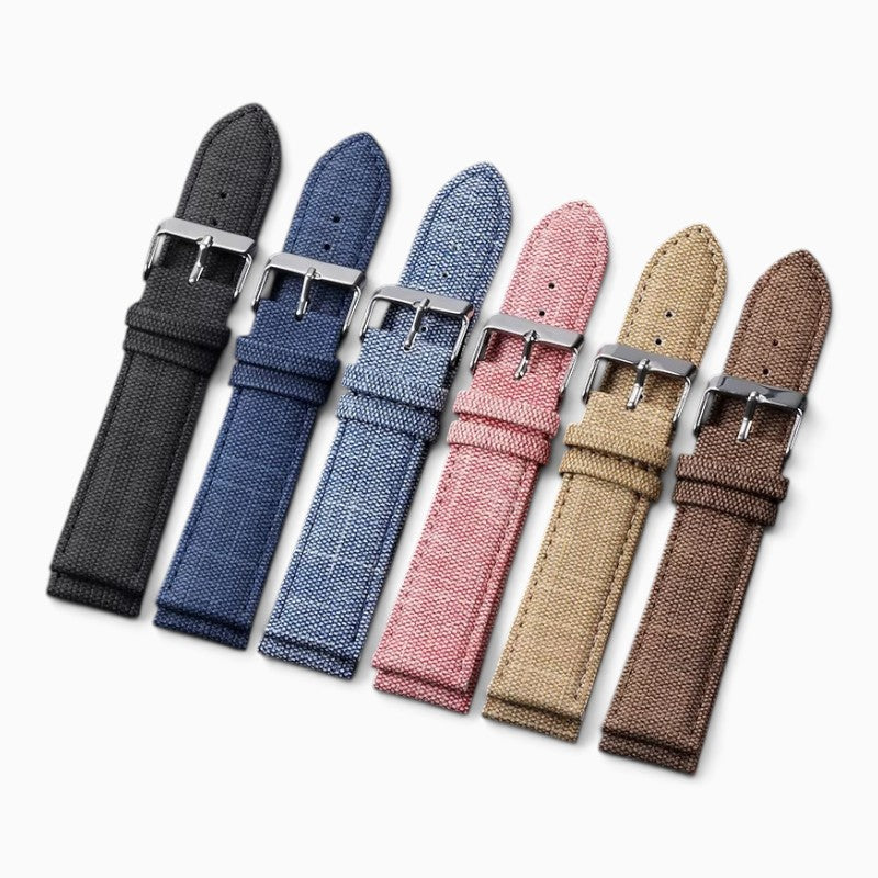 bracelet montre nylon effet denim