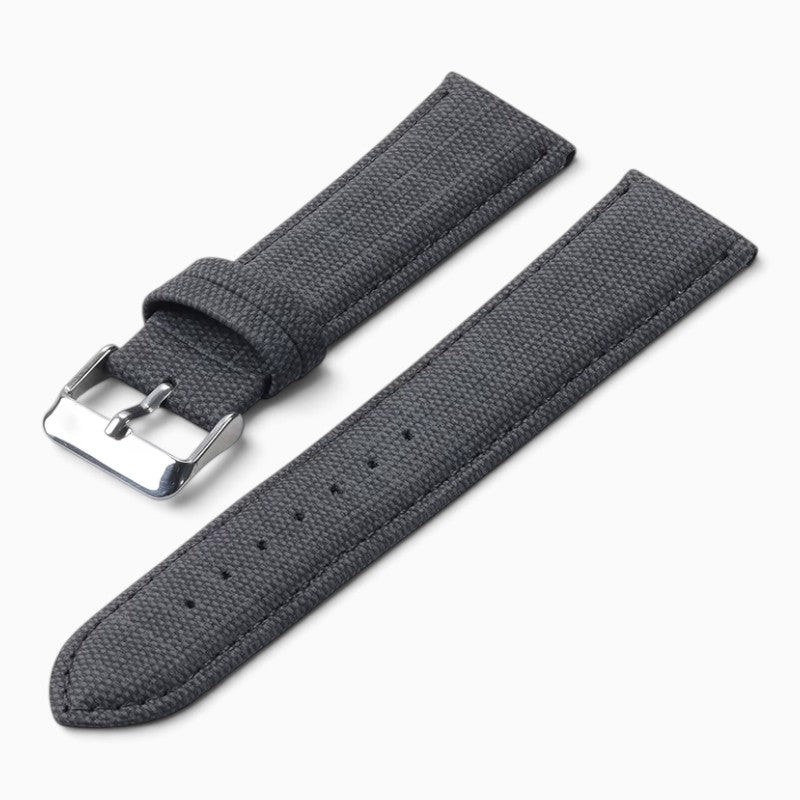 bracelet montre nylon effet denim noir