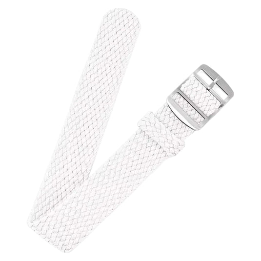 bracelet montre nylon tressé blanc