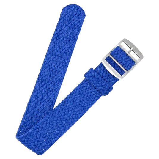 bracelet montre nylon tressé bleu tissu tressé perlon