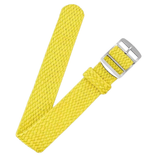 bracelet montre nylon tressé jaune tissu tressé perlon