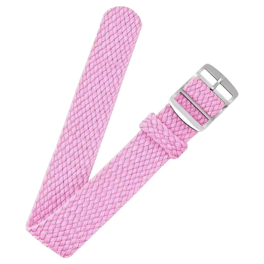 bracelet montre nylon tressé rose