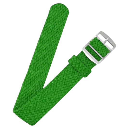bracelet montre nylon tressé vert clair tissu tressé perlon