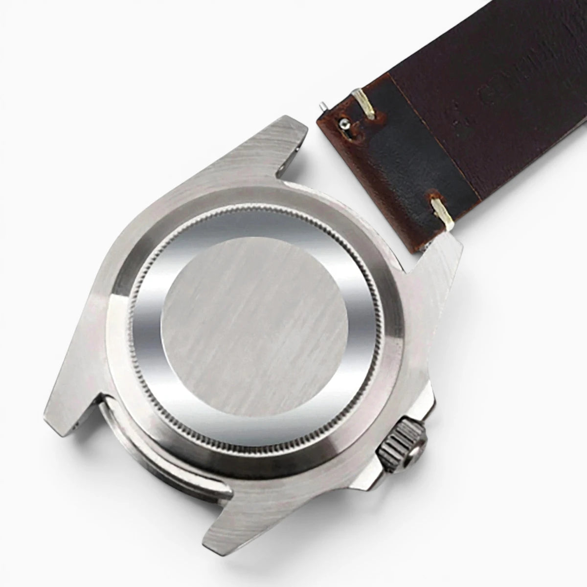 Bracelet montre rétro en cuir ciré à dégagement rapide