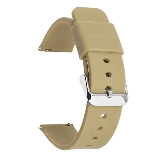 bracelet montre silicone beige
