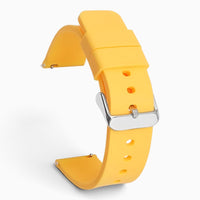 Bracelet montre silicone jaune