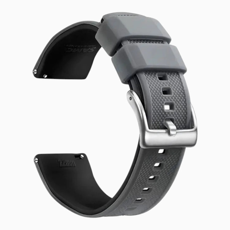 bracelet montre sport silicone gris