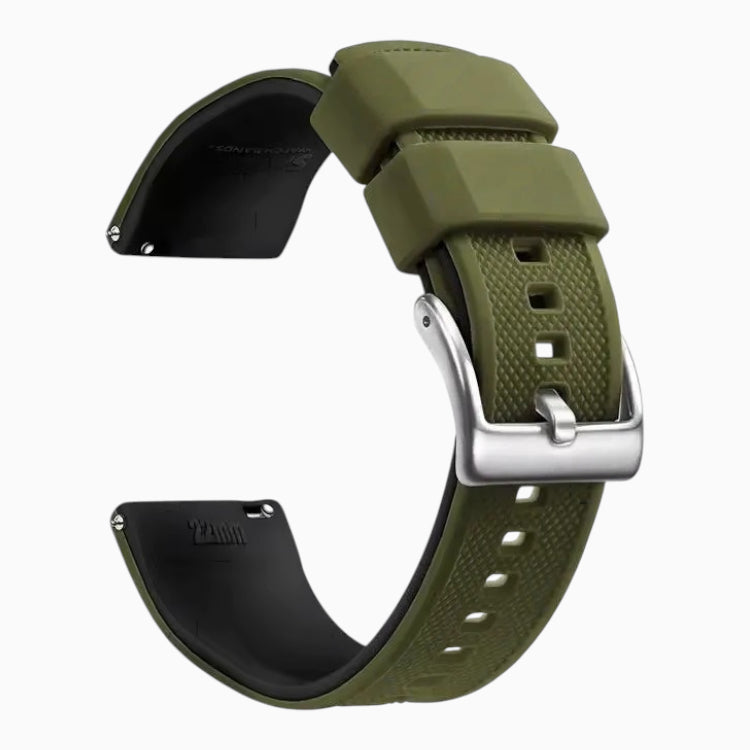bracelet montre sport silicone kaki