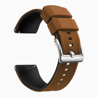 bracelet montre sport silicone marron