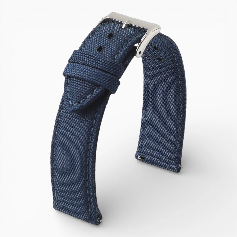 Bracelet montre toile de voile bleu marine