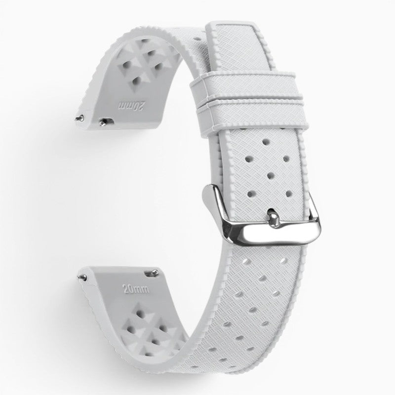 bracelet montre tropic caoutchouc fkm blanc