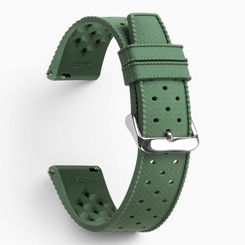 bracelet montre tropic caoutchouc fkm vert