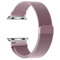 bracelet milanais apple watch magnétique rose