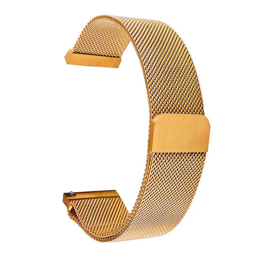 bracelet montre maille milanaise magnétique or