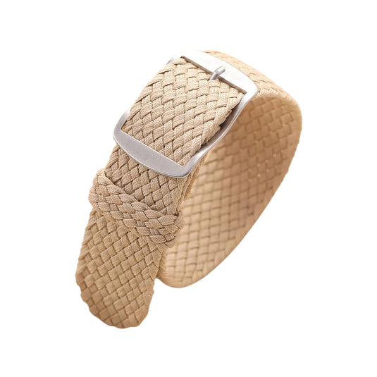 bracelet montre nylon beige