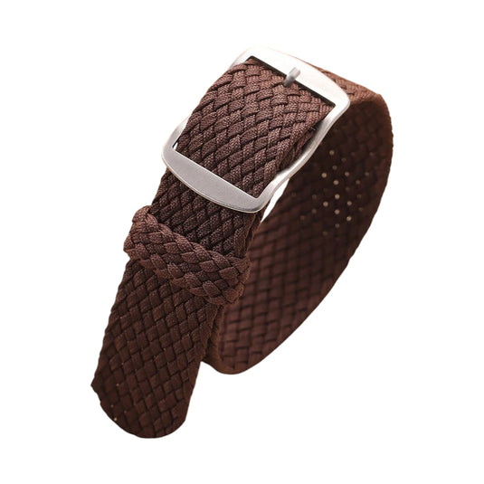bracelet montre nylon marron