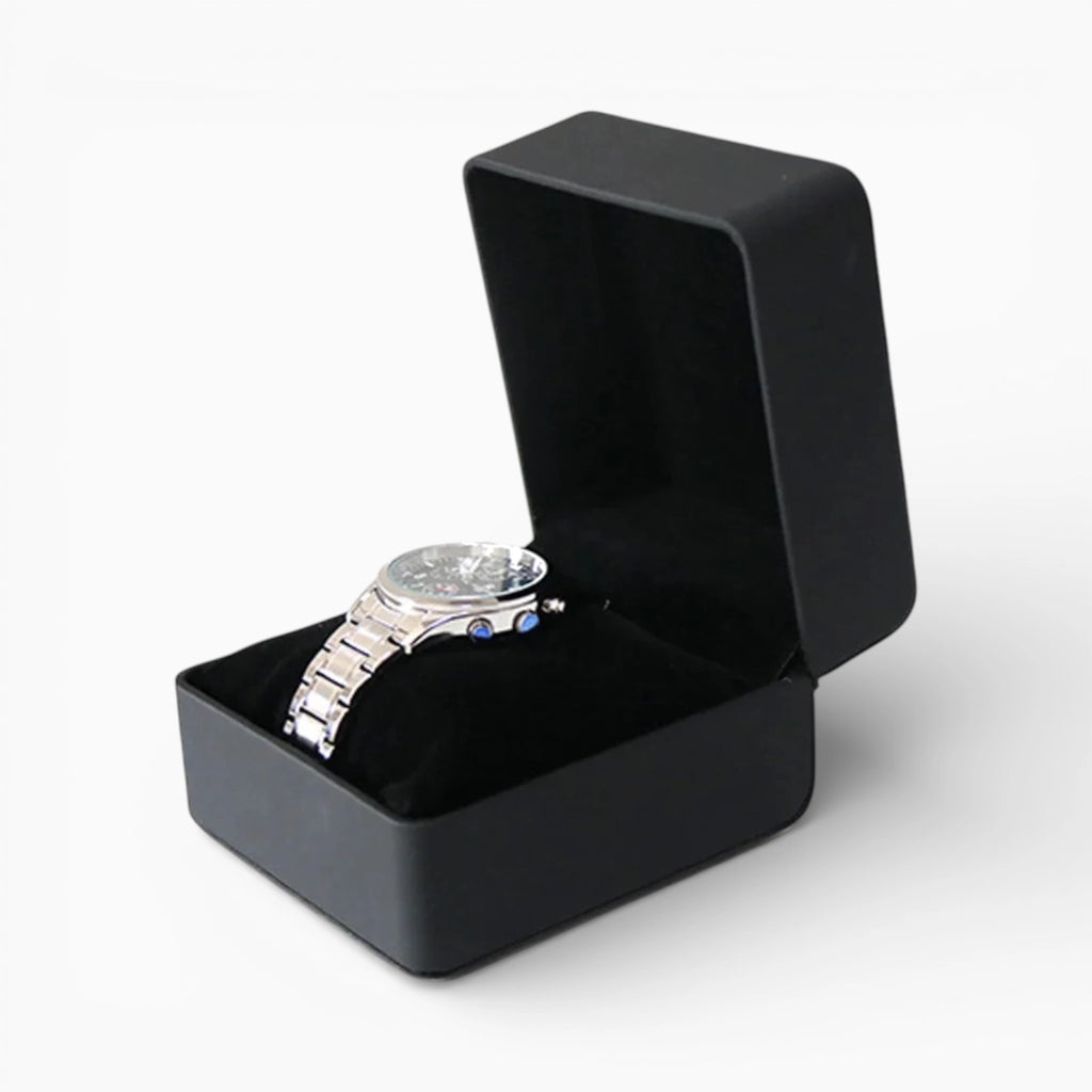 Écrin Montre en Cuir Noir