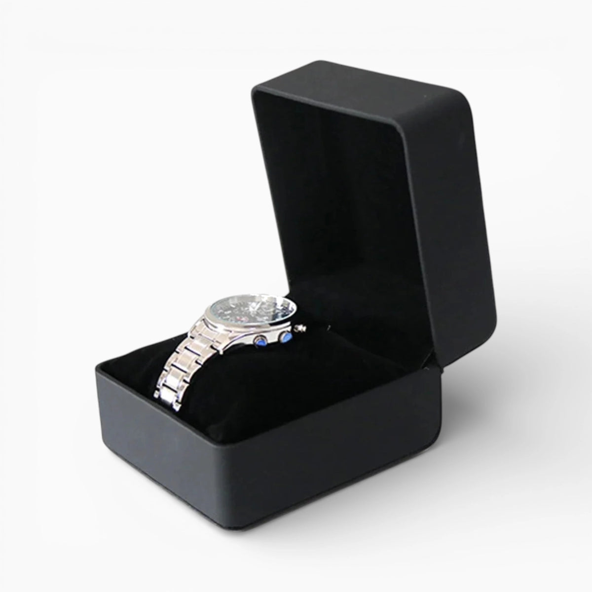 Écrin Montre en Cuir Noir