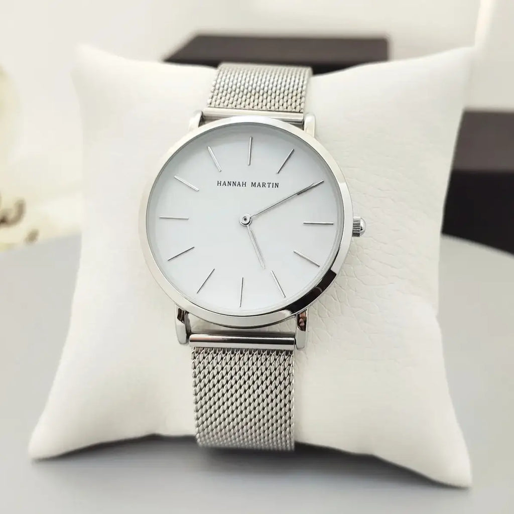 montre femme maille milanaise Argent