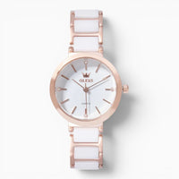 montre femme céramique blanche
