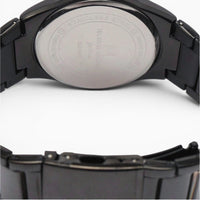 Montre homme bracelet acier noir cadran noir 5