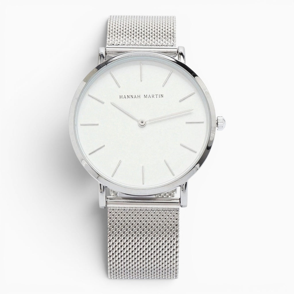 Montre homme bracelet maille milanaise