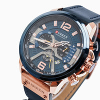 Montre Chronographe Homme Bracelet Cuir