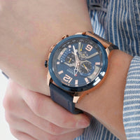 Montre Chronographe Homme Bracelet Cuir