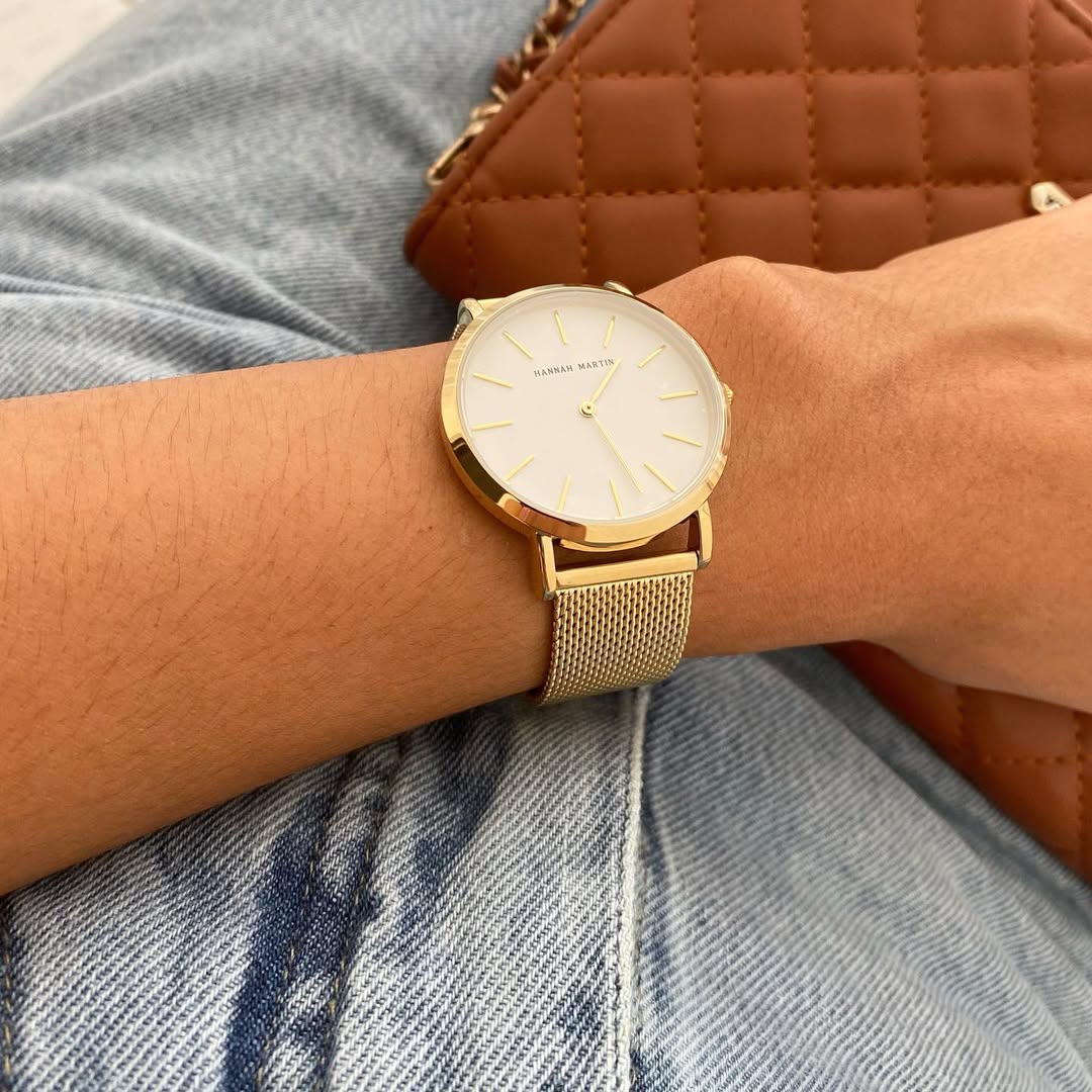 montre femme maille milanaise Or 3