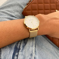 montre femme maille milanaise Or 3